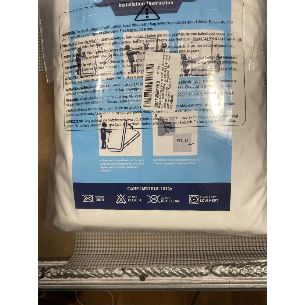 Utopia Waterproof Mattress Encasement Full Pack Of ‎ Two